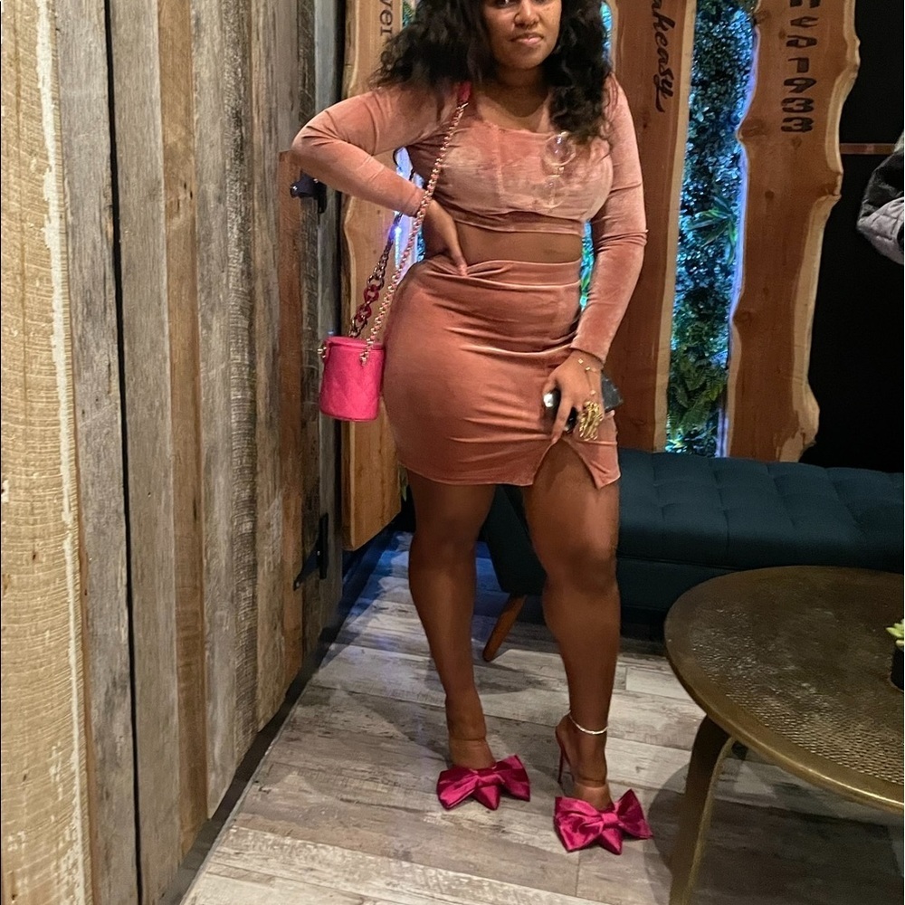 Pink Velvet 2 pc set